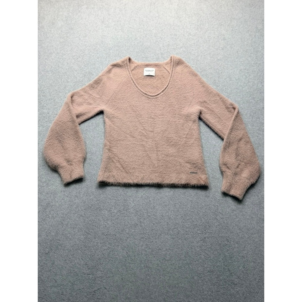 Abercrombie & Fitch Soft Collection Mauve Pink Eyelash Knit Sweater XS 150S0349